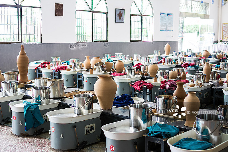 中国醴陵陶瓷学校教室图片素材