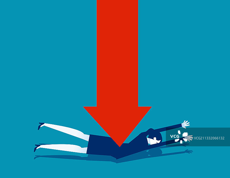 叠加红色的商务人士图片素材