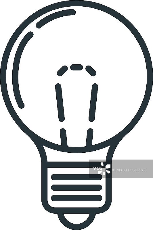 黄色灯泡家居图标概念图片素材