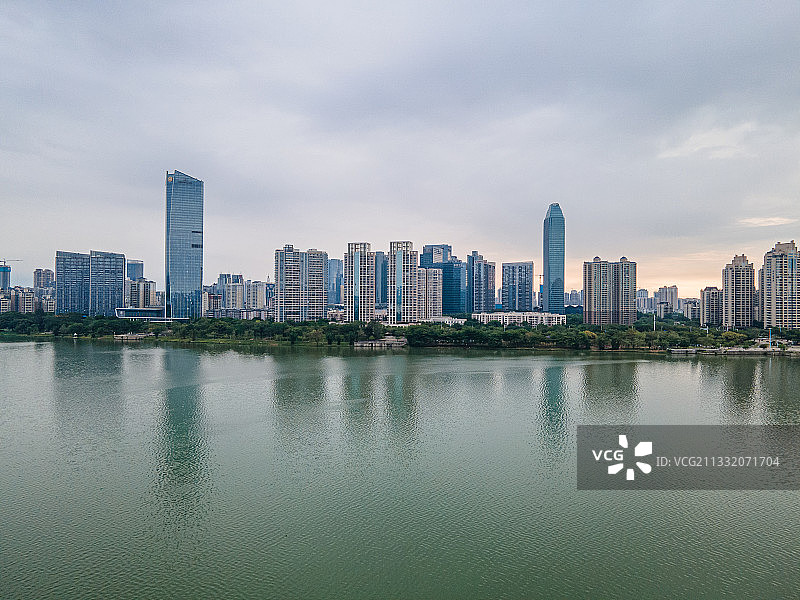 广东省惠州市城市景观航拍风光图片素材