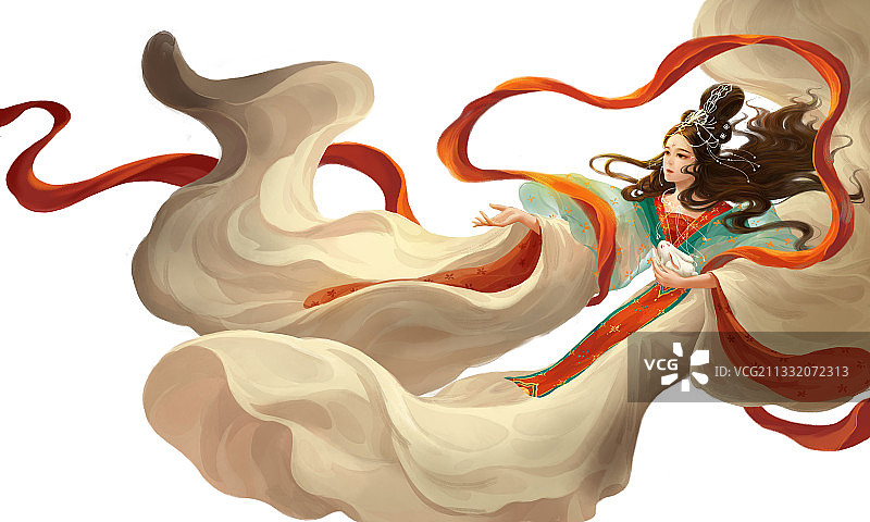 中秋唯美创意插画图片素材