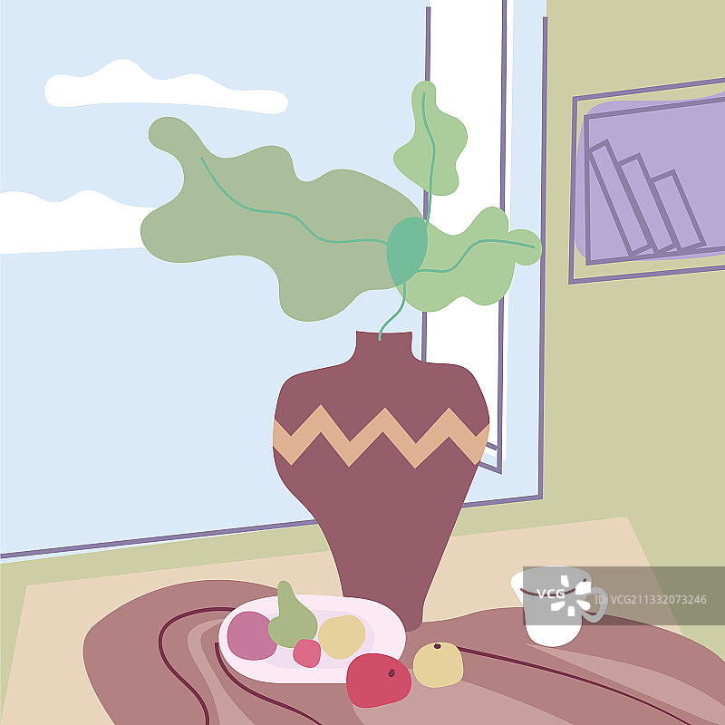 抽象极简主义花瓶静物图片素材