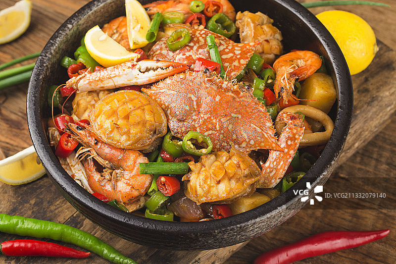 干锅海鲜图片素材