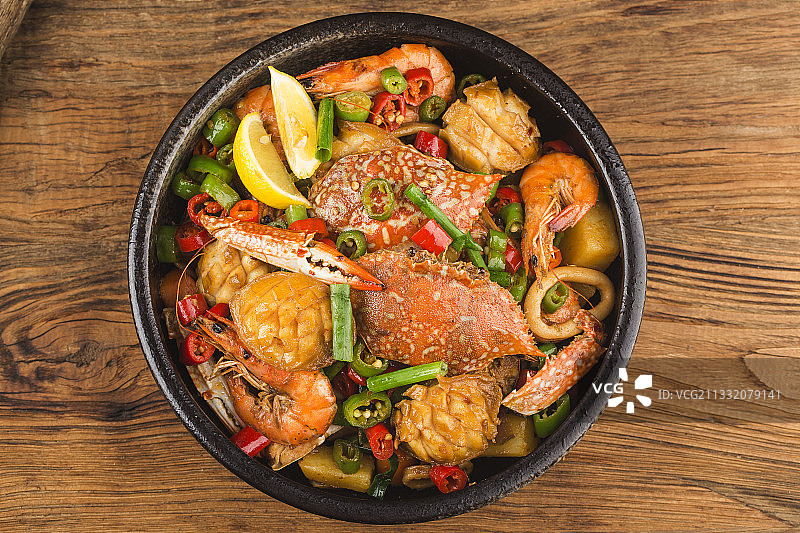 干锅海鲜图片素材