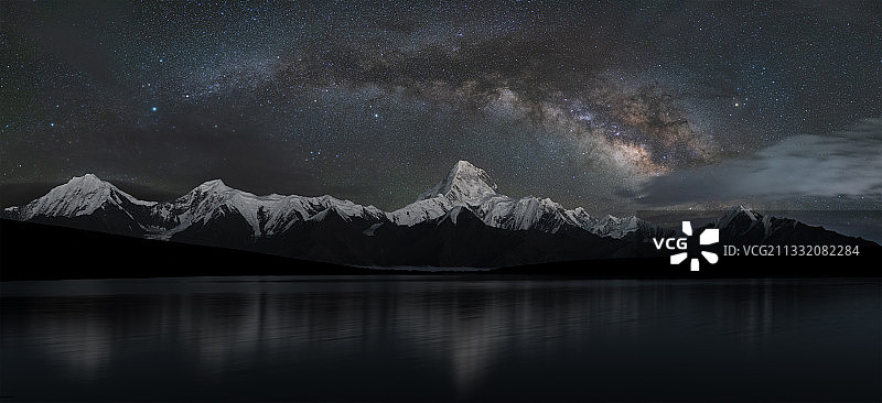 星空下的贡嘎图片素材