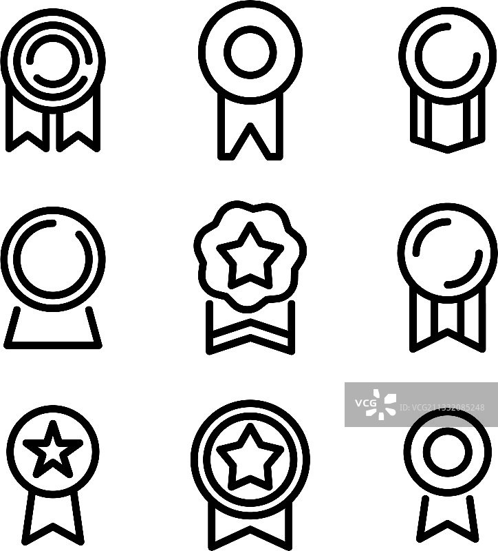 奖项图标或Logo孤立标志符号图片素材