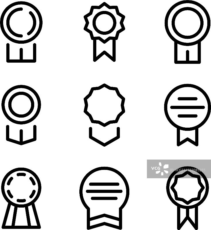 奖项图标或Logo孤立标志符号图片素材