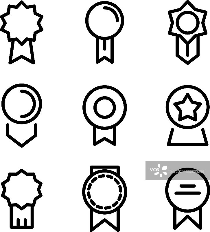 奖项图标或Logo孤立标志符号图片素材