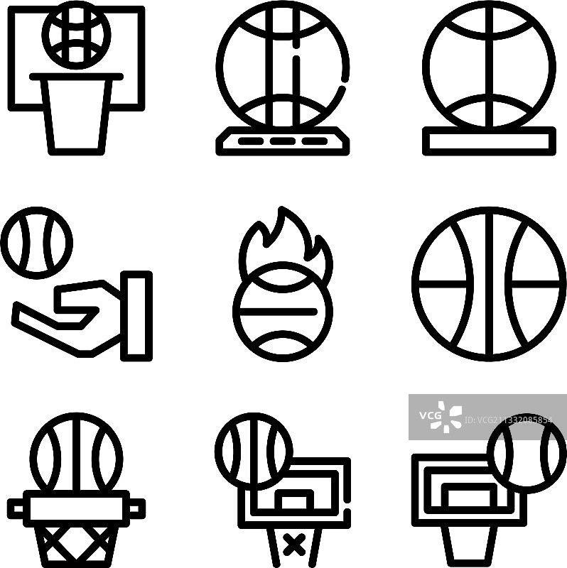 篮球图标或标志图片素材