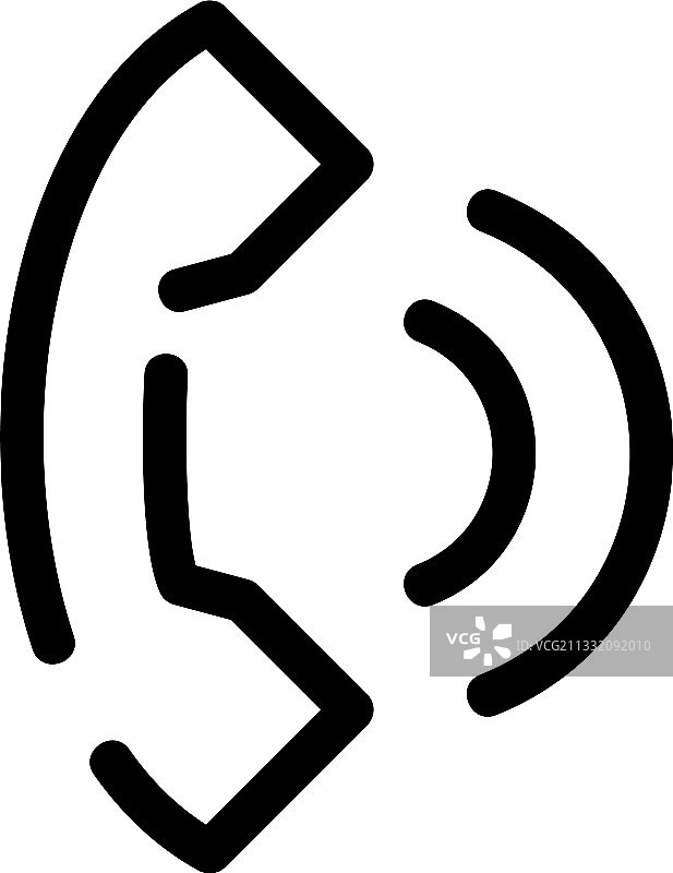 呼叫图标或logo独立符号图片素材