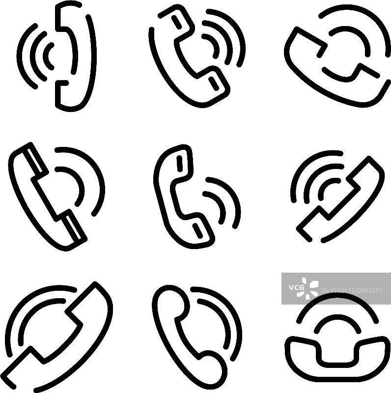 呼叫图标或logo独立符号图片素材