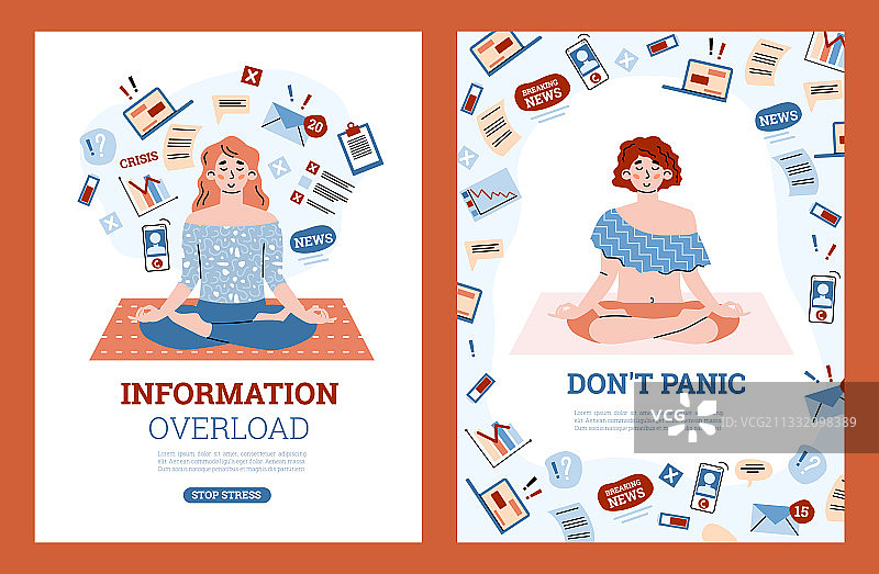 概念压力与信息超载图片素材