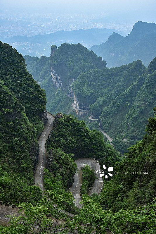 天门山 通天大道图片素材