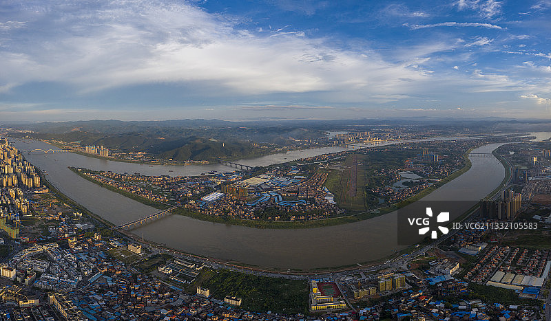 广西梧州长洲岛屿美如画图片素材