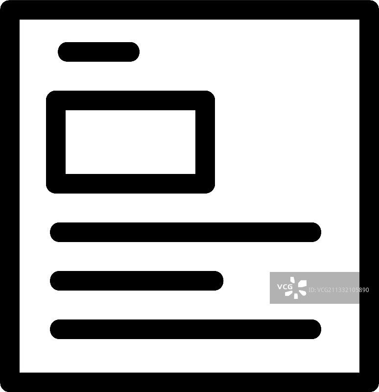 报纸图标或标志图片素材