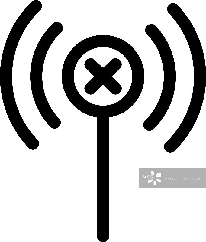 无信号图标或徽标隔离标志符号图片素材