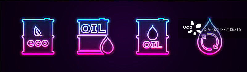 生物燃料、油桶和回收清洁能源图片素材