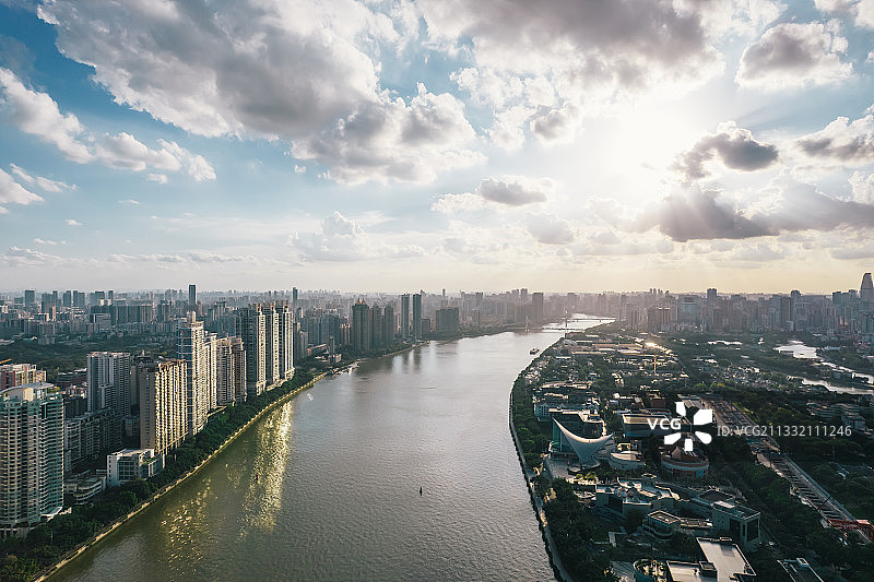 美丽的广州二沙岛风光图片素材