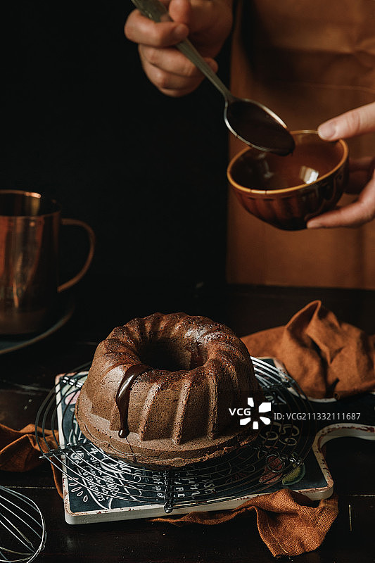 美味烘焙甜品咕咕霍夫蛋糕图片素材