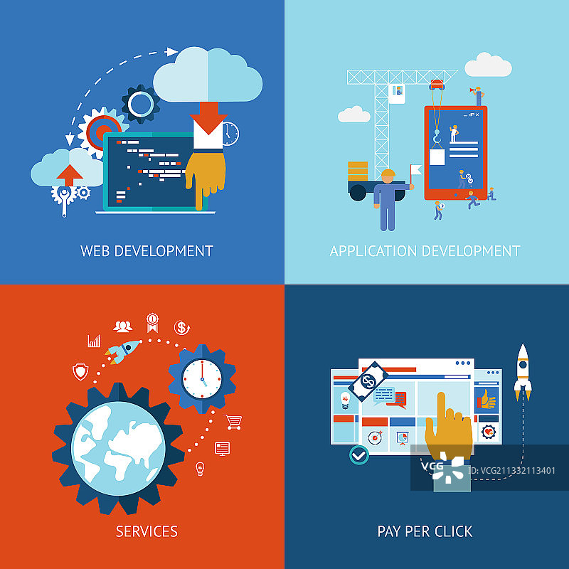 网页和应用程序开发图片素材