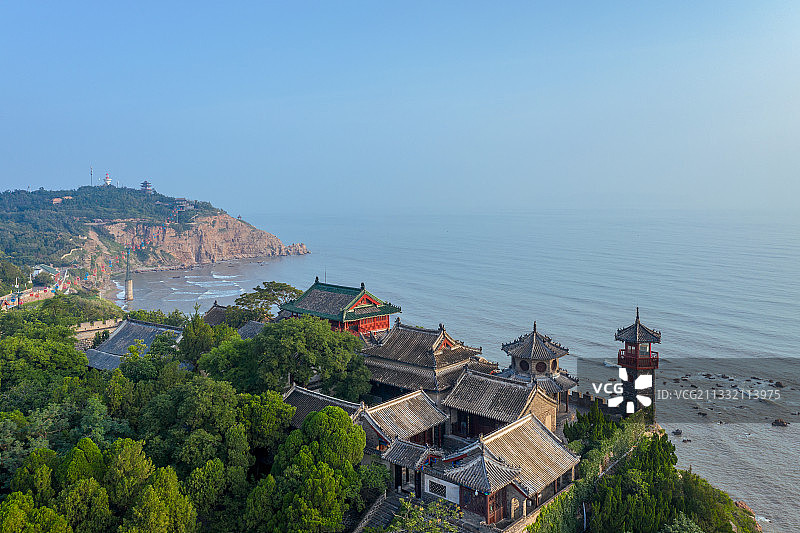 蓬莱阁观日出 烟台图片素材