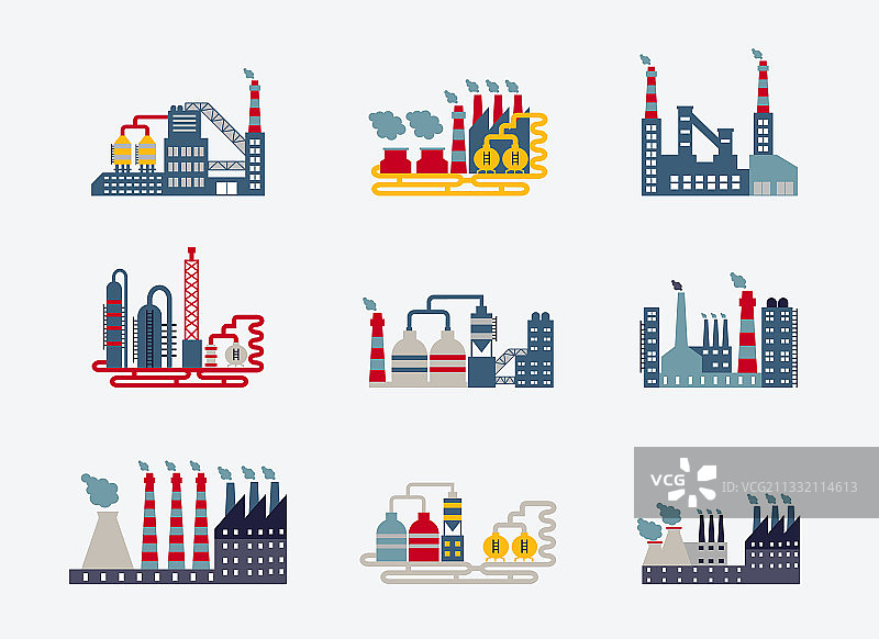 工业建筑图标图片素材