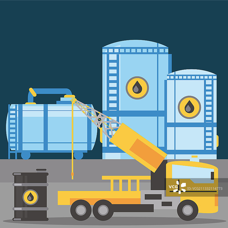 压裂卡车自推进式钻机图片素材