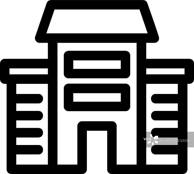 学校图标或标志隔离符号图片素材