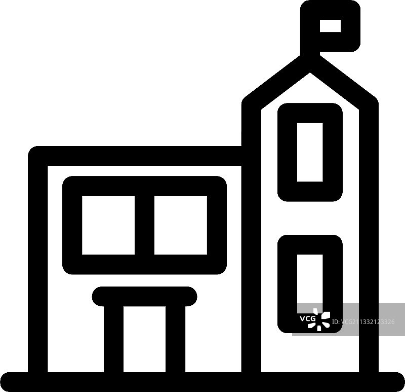 学校图标或标志隔离符号图片素材