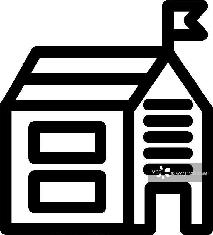 学校图标或标志隔离符号图片素材