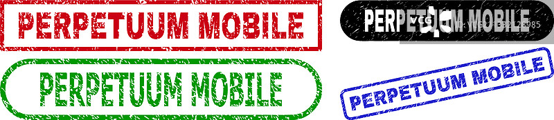 使用中的永动机矩形印章图片素材