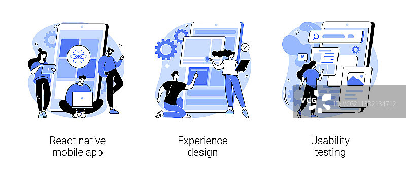 移动App开发过程抽象概念图片素材