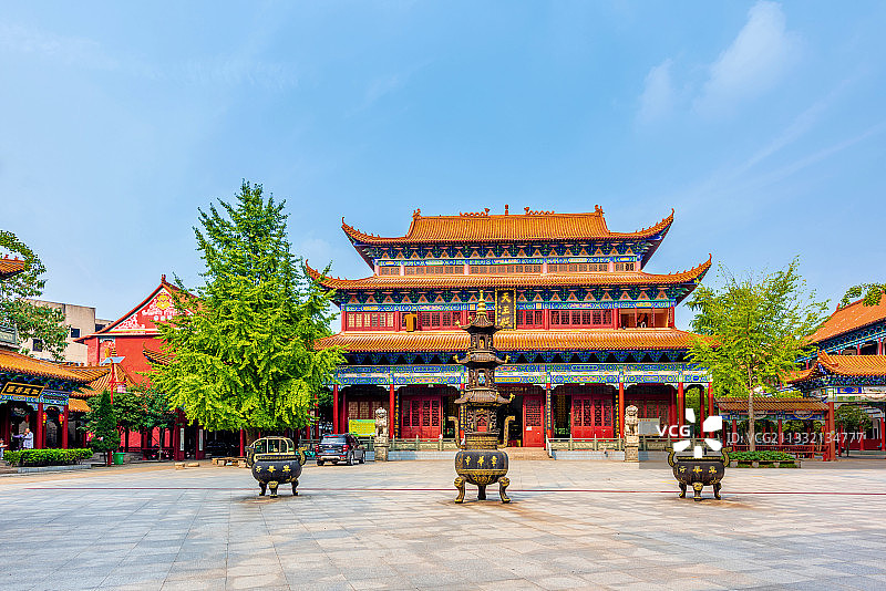 中国湖北荆州沙市章华寺图片素材