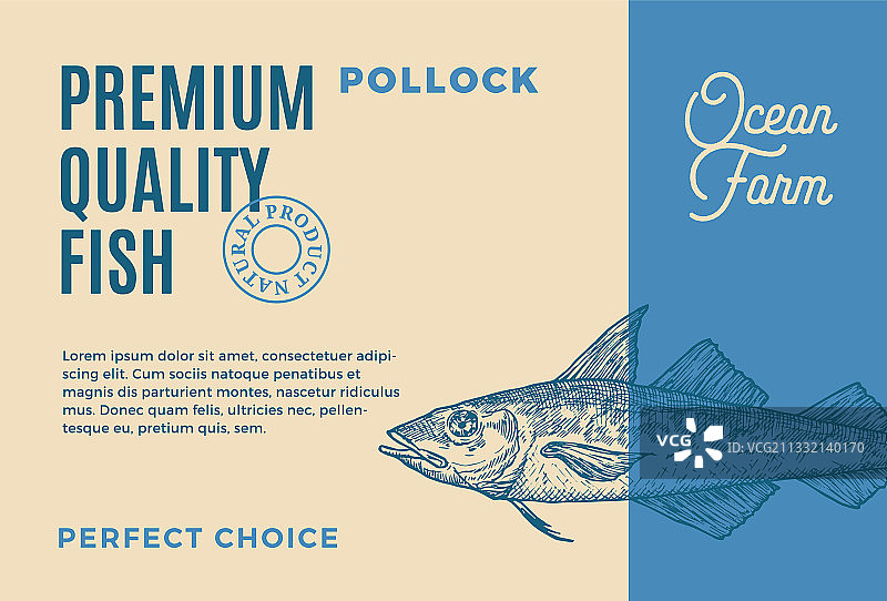 优质鳕鱼抽象食品图片素材