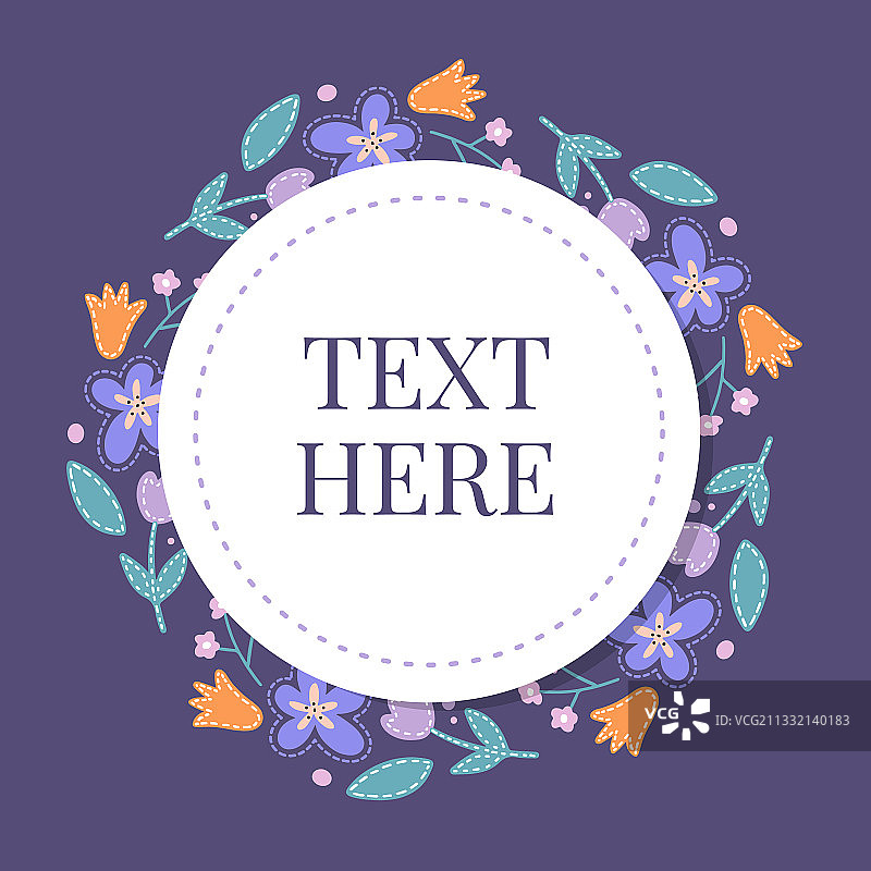 剪影风格的扁平春季花朵图标图片素材