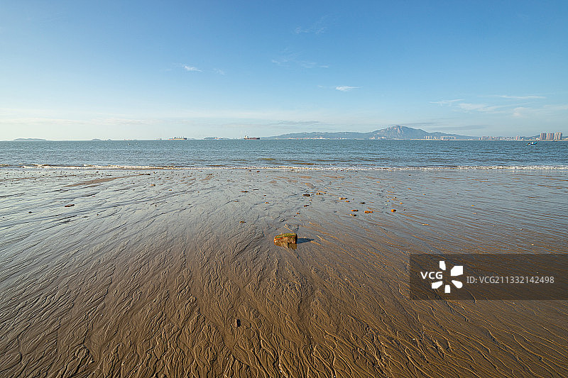 中国厦门海滨的晨曦图片素材