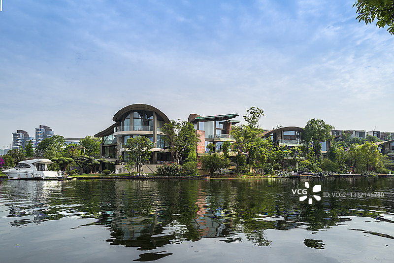 成都富人区之麓湖生态城图片素材
