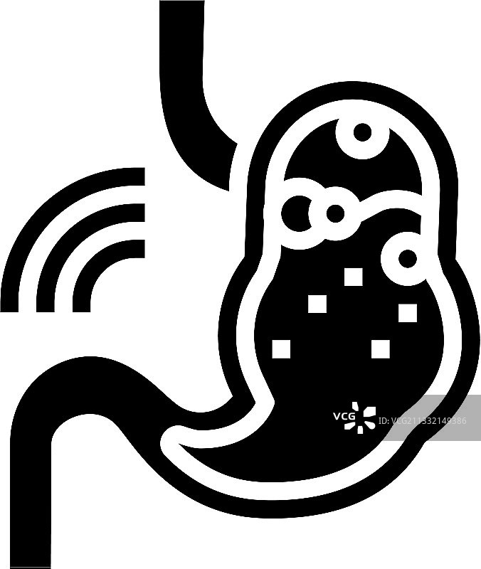 消化不良胃部标志图标图片素材