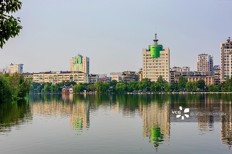中国湖北荆州沙市中山公园图片素材