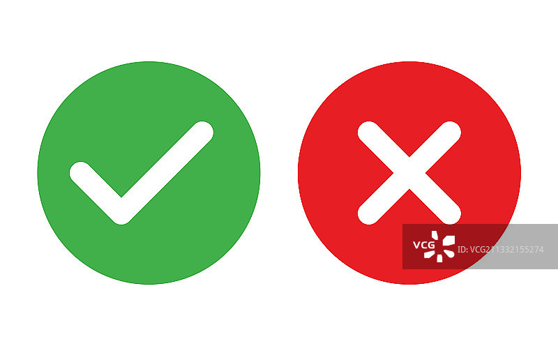 确认取消按钮是与否符号图片素材