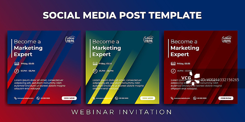 带有液体的社交媒体帖子模板图片素材