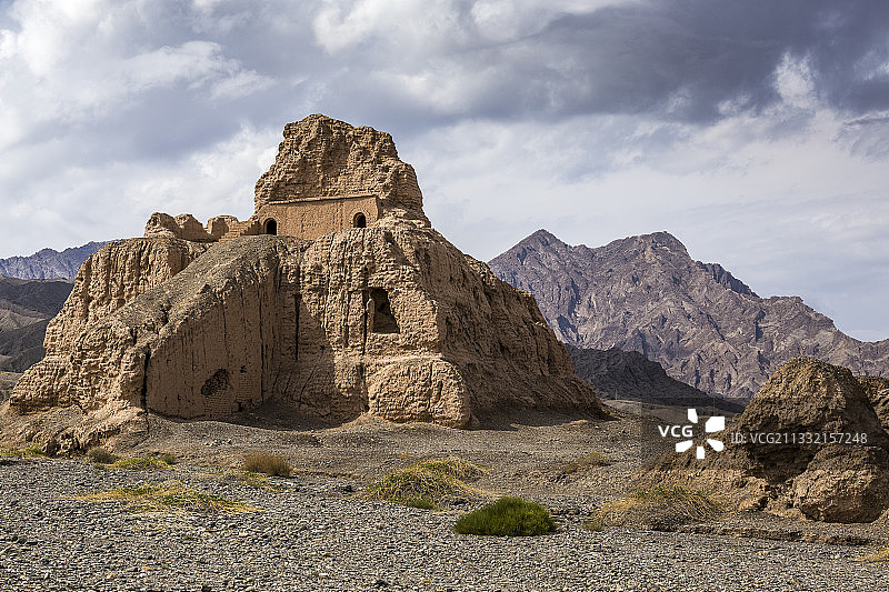 苏巴什古佛寺遗址图片素材