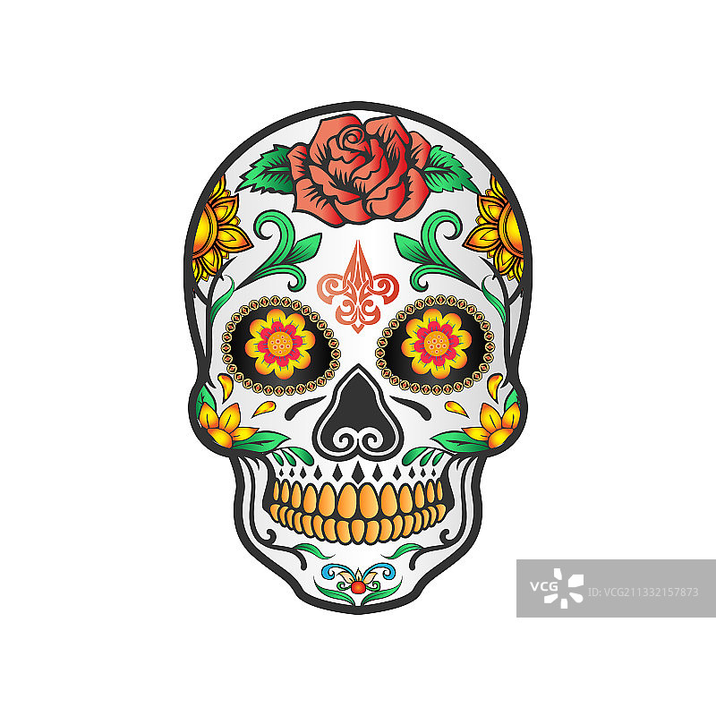 可爱的骷髅头糖图片素材