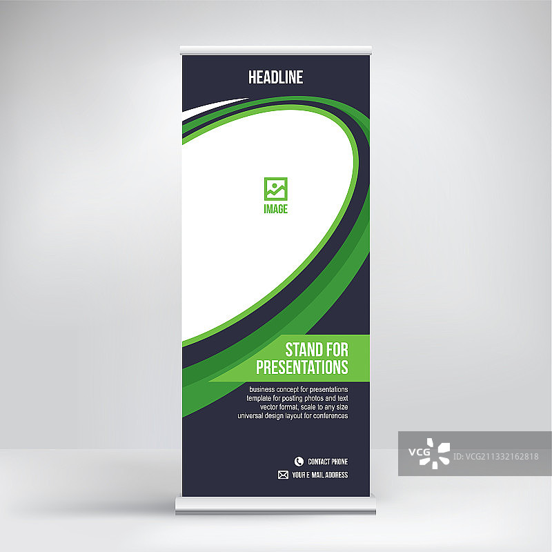 用于广告会议的易拉宝展架图片素材