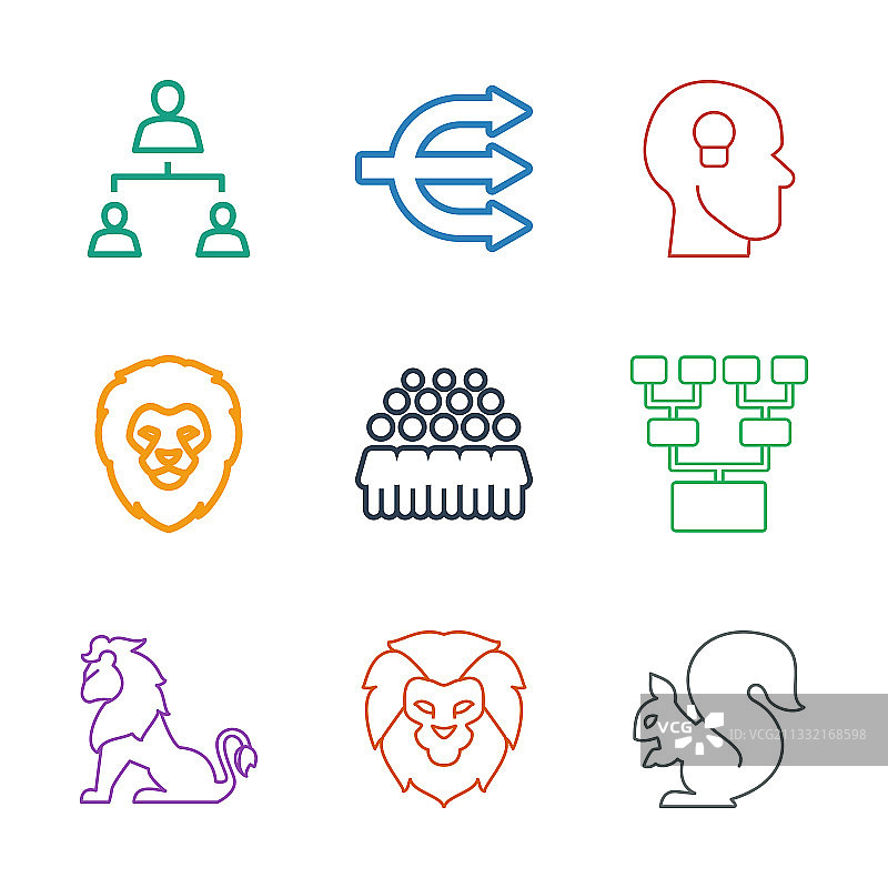 9个公司图标图片素材