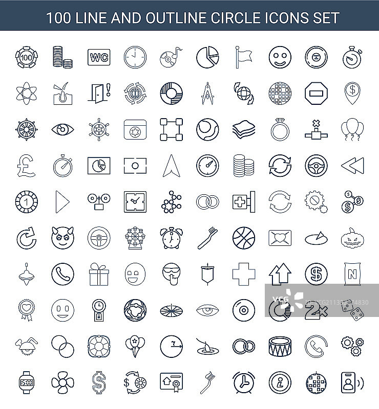 圆形图标图片素材