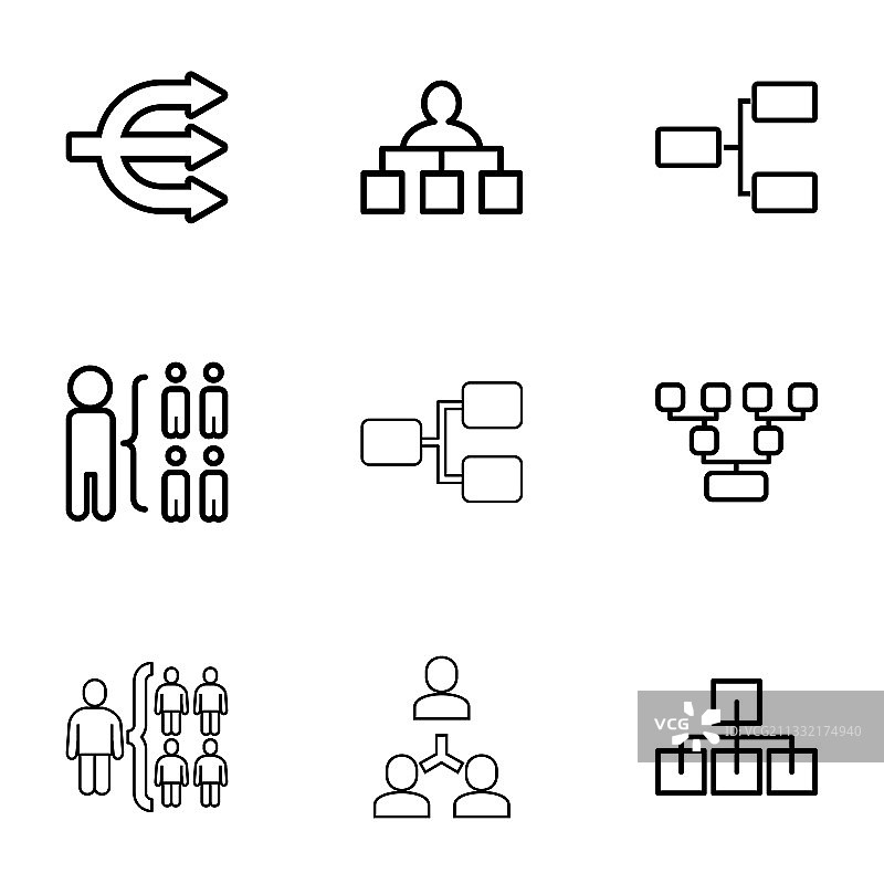 组织机构图标图片素材