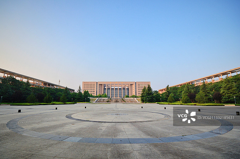 西北大学长安校区图书馆图片素材