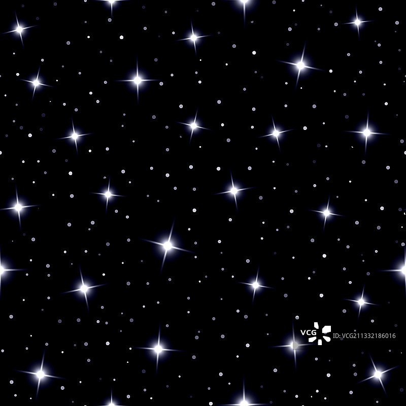 星光闪烁的无缝背景图片素材