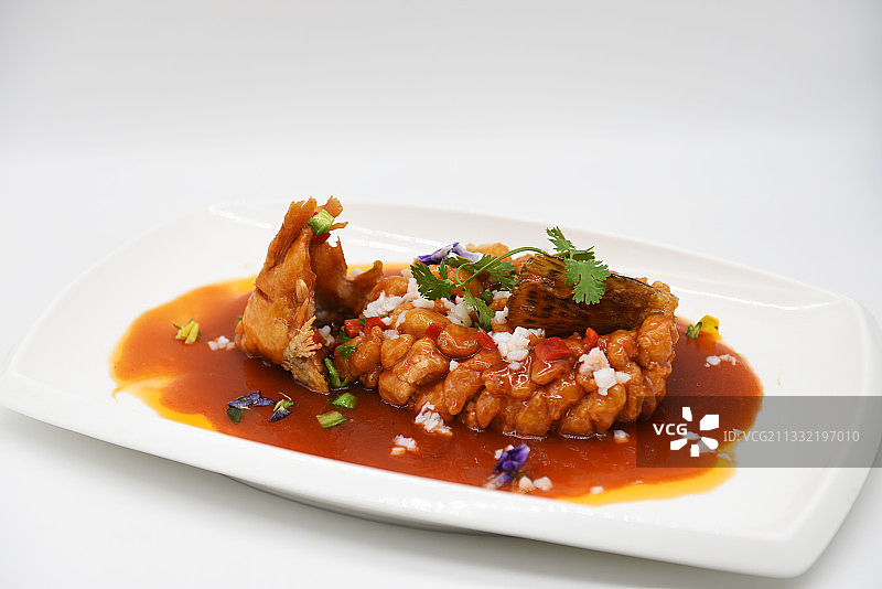 传统美食松鼠桂鱼图片素材